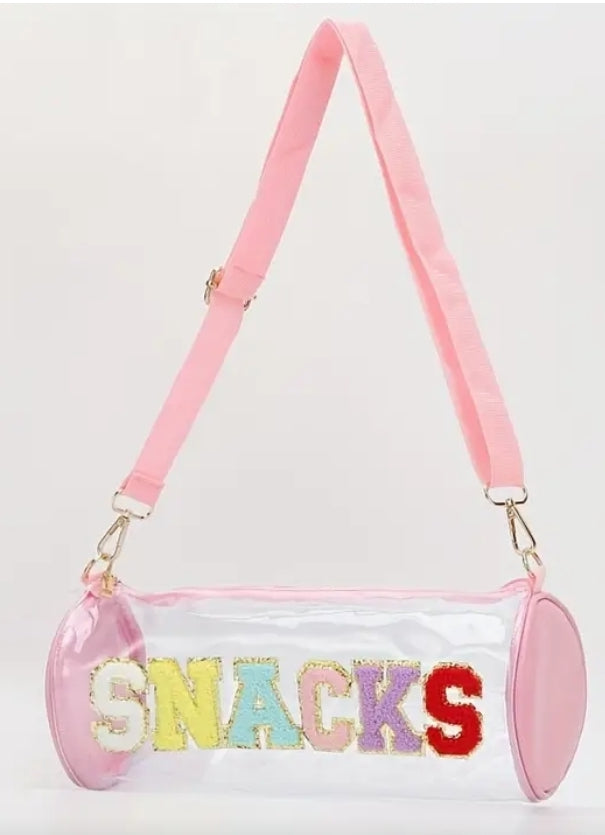 Snacks Makeup Bag Snack Bag Cross Body Backpack Transparent Waterproof Large Capacity Wash Bag Candy Storage Bag