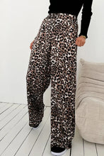 Load image into Gallery viewer, Leopard High Waist Wide Leg Pants
