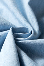 Load image into Gallery viewer, Online Light Blue Denim Collared Sleeveless Shirt
