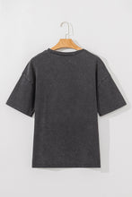 Load image into Gallery viewer, Online Medium Grey Vintage Cheetah Printed Mineral Wash Graphic Tee
