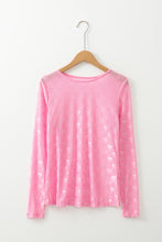 Load image into Gallery viewer, Online White Mesh Bow Pattern Long Sleeve Top
