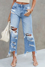 Load image into Gallery viewer, Sky Blue Heavy Destroyed Jeans LC7873951-4
