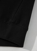 Load image into Gallery viewer, Online Black Solid Seamed Zipper Jacket and Drawstring Waist Pants Set
