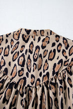 Load image into Gallery viewer, Jet Stream Oversized Leopard Print Balloon Sleeve Casual Shirt
