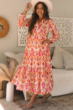 Load image into Gallery viewer, Online Black Western Abstract Geometric Printed Maxi Dress
