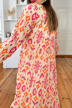 Load image into Gallery viewer, Online Black Western Abstract Geometric Printed Maxi Dress
