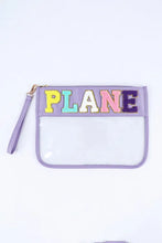 Load image into Gallery viewer, Casual PLANE Zipped Transparent Handbag

