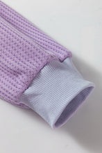 Load image into Gallery viewer, Online Orchid Petal Plus Size Waffle Knit Exposed Seam Flowy Top
