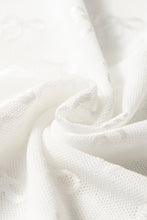 Load image into Gallery viewer, Online White Mesh Bow Pattern Long Sleeve Top
