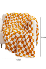 Load image into Gallery viewer, Online Chestnut Checkerboard Printed Soft Throw Blanket 120*200cm
