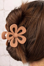 Load image into Gallery viewer, Camel Sweet Hollowed Flower Shape Claw Clip
