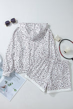 Load image into Gallery viewer, White Classic Leopard Hoodie and Shorts Set
