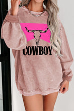 Load image into Gallery viewer, Online COWBOY Graphic Round Neck Sweatshirt
