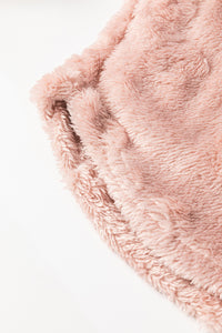 Online Lavendula Textured Leopard Fleece Loose Two Piece Lounge Set