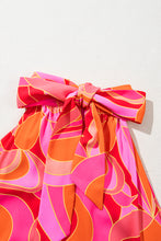 Load image into Gallery viewer, Online Rose Abstract Printed High Neck Knotted Nape Sleeveless Maxi Dress
