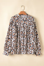 Load image into Gallery viewer, Jet Stream Oversized Leopard Print Balloon Sleeve Casual Shirt
