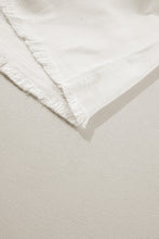 Load image into Gallery viewer, Online White Cow Spot Patchwork Flap Pocket Distressed Hem Long Denim Jacket
