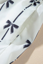 Load image into Gallery viewer, Online Black Bow Print Smocked Square Neck Ruffle Tiered Maxi Dress

