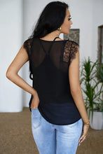 Load image into Gallery viewer, Black From A Dream Lace Tank Top with Vest
