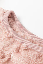 Load image into Gallery viewer, Online Lavendula Textured Leopard Fleece Loose Two Piece Lounge Set
