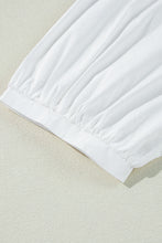 Load image into Gallery viewer, Online White Bow Knot Cutout Back Loose Fit 3/4 Sleeve Blouse
