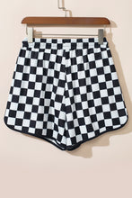 Load image into Gallery viewer, Online Rose Checkered Drawstring Elastic Waist Casual Shorts
