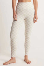 Load image into Gallery viewer, Online Khaki Checkered Pattern High Waist Skinny Leggings
