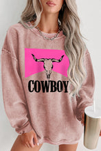 Load image into Gallery viewer, Online COWBOY Graphic Round Neck Sweatshirt
