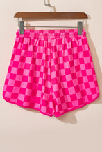 Load image into Gallery viewer, Online Rose Checkered Drawstring Elastic Waist Casual Shorts
