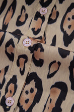 Load image into Gallery viewer, Jet Stream Oversized Leopard Print Balloon Sleeve Casual Shirt
