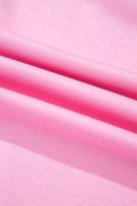 Online Bonbon Solid Color Drawstring Long Sleeve Top and Pants Set