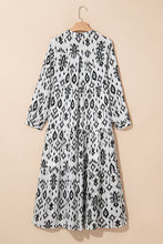 Load image into Gallery viewer, Online Black Western Abstract Geometric Printed Maxi Dress
