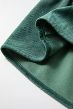 Load image into Gallery viewer, Online Burgundy Corduroy Ruffle Tiered Buttoned O Neck Shirt
