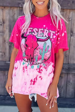 Load image into Gallery viewer, Rose Skull Graphic Print Oversized T Shirt
