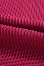 Load image into Gallery viewer, Online Rose Red Plus Size Ribbed Long Sleeve Shirt and Pants Pajama Set
