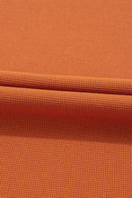 Load image into Gallery viewer, Online Orange Textured Knit Color Block Patchwork Chest Pocket Plus Size Top

