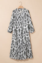 Load image into Gallery viewer, Online Black Western Abstract Geometric Printed Maxi Dress
