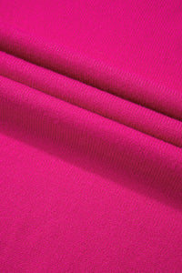 Online Strawberry Pink Pearled Decor Raglan Sleeve Plus Size Sweater