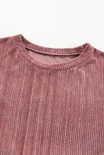 Load image into Gallery viewer, Online Apricot Pink Plus Size Velvet Ribbed Knit Tiered Ruffled Mini Dress
