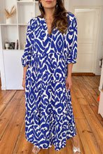 Load image into Gallery viewer, Online Black Western Abstract Geometric Printed Maxi Dress
