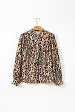 Load image into Gallery viewer, Jet Stream Oversized Leopard Print Balloon Sleeve Casual Shirt
