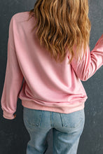 Load image into Gallery viewer, Online Pink Leopard Bowknot Printed Crewneck Pullover Sweatshirt
