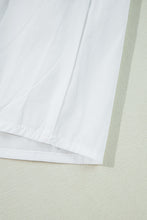 Load image into Gallery viewer, Online White Bow Knot Cutout Back Loose Fit 3/4 Sleeve Blouse
