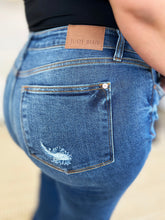 Load image into Gallery viewer, Online Judy Blue Full Size Mid Rise Distressed Raw Hem Jeans
