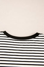 Load image into Gallery viewer, Online Black Stripe Chest Pocket Patch Round Neck Tank Top
