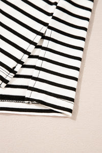 Online Black Stripe Chest Pocket Patch Round Neck Tank Top