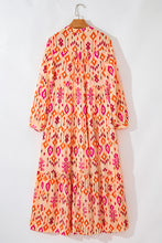 Load image into Gallery viewer, Online Black Western Abstract Geometric Printed Maxi Dress
