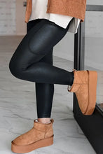 Load image into Gallery viewer, Black V Crossover High Waist Pocketed Leggings
