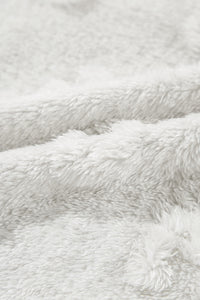 Online Lavendula Textured Leopard Fleece Loose Two Piece Lounge Set