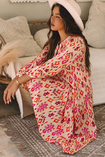 Load image into Gallery viewer, Online Black Western Abstract Geometric Printed Maxi Dress
